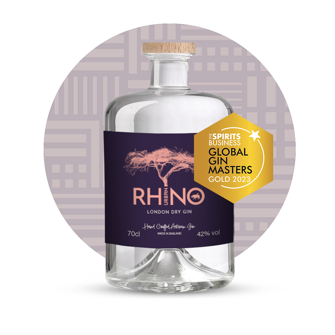 Urban Rhino Hand Crafted Artisan London Dry Gin 70cl