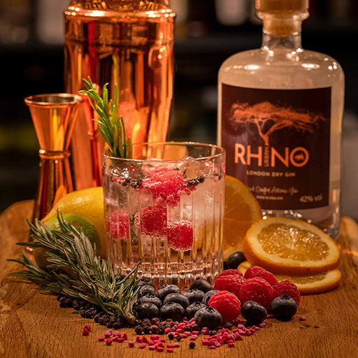 Urban Rhino Gin as the base, to create a refreshing take on a classic. Our addition of Grapefruit Bitters and rosemary complements the citrus in our gin perfectly.