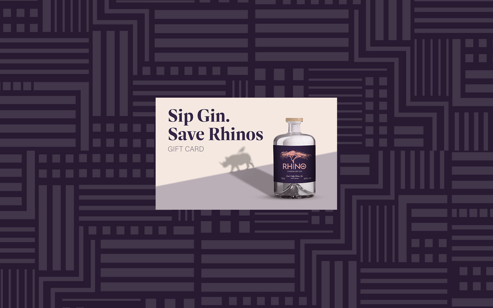 Gift cards for Urban Rhino gin